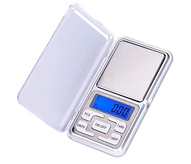 HOMME Mini Pocket Weight Scale Digital Jewellery/Chem/Kitchen Small Weighing Machine with Auto Calibration, Tare Full Capacity, Operational Temp