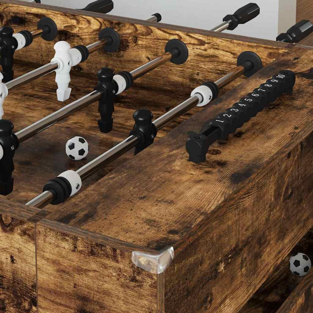 Refined Mesa de Futbolín Roble, Mesa de futbolín Rectangular, Moderna para Juegos en Interiores, competencias Familiares, diversión Nocturna y Fiestas