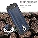 WOLLONY Galaxy S4 Case, Rugged Hybrid Dual Layer Hard Shell Armor Protective Back Case Shockproof Cover for Galaxy S4 Case - Slim Fit - Heavy Duty - Impact Resistant Bumper(Deep Blue)