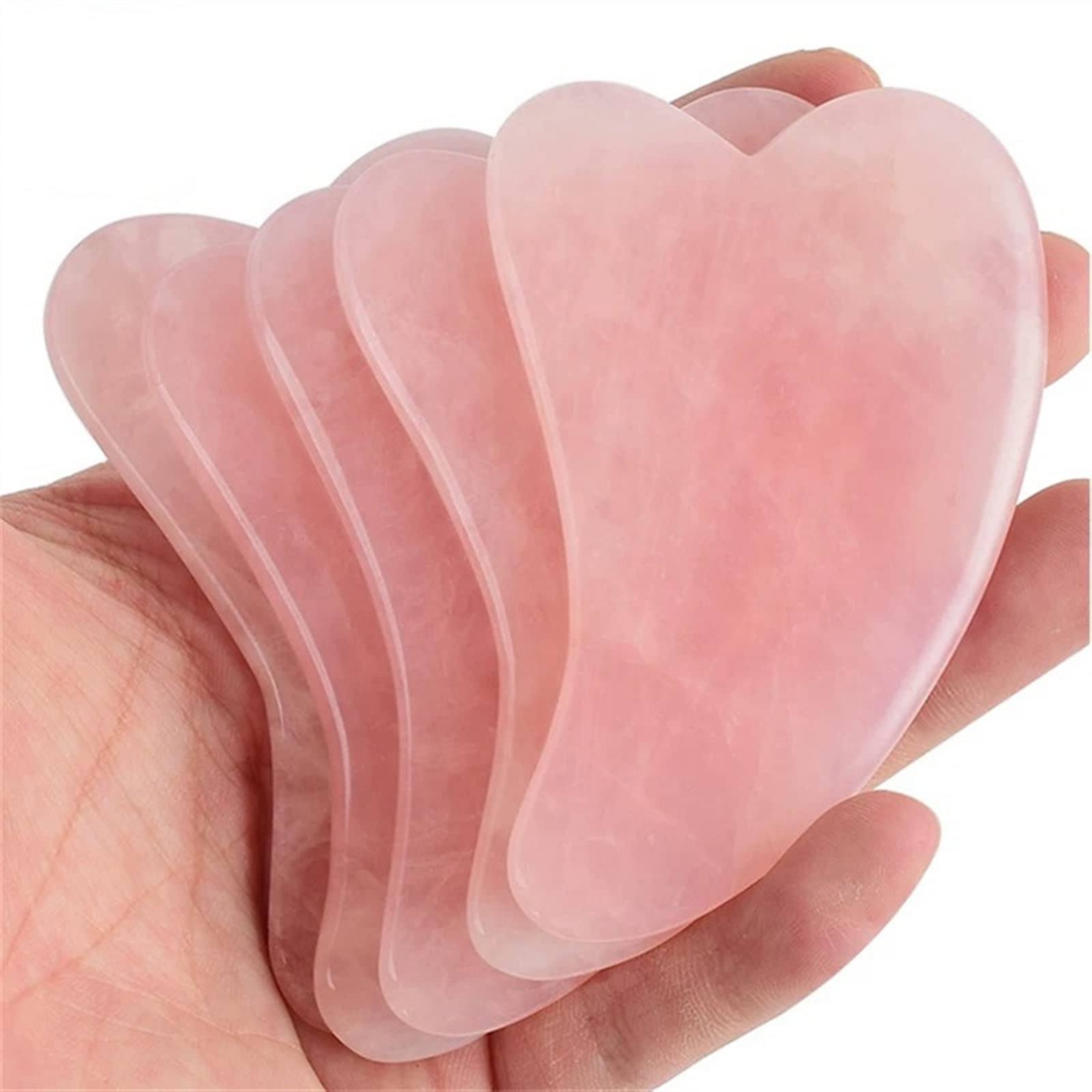 Szorstki naturalny naturalny kwarc różowy kryształ kamień Gua Sha skrobanie deska do masażu narzędzie 1 szt. dekoracja wnętrz kolekcje domowe