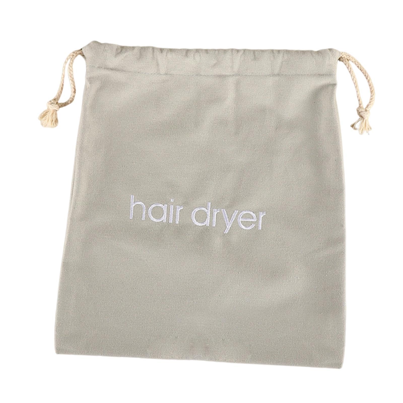 Hairdryer Storage Bag Drawstring Bag Dustproof for Gym Business Trips Travel Gray-image-44