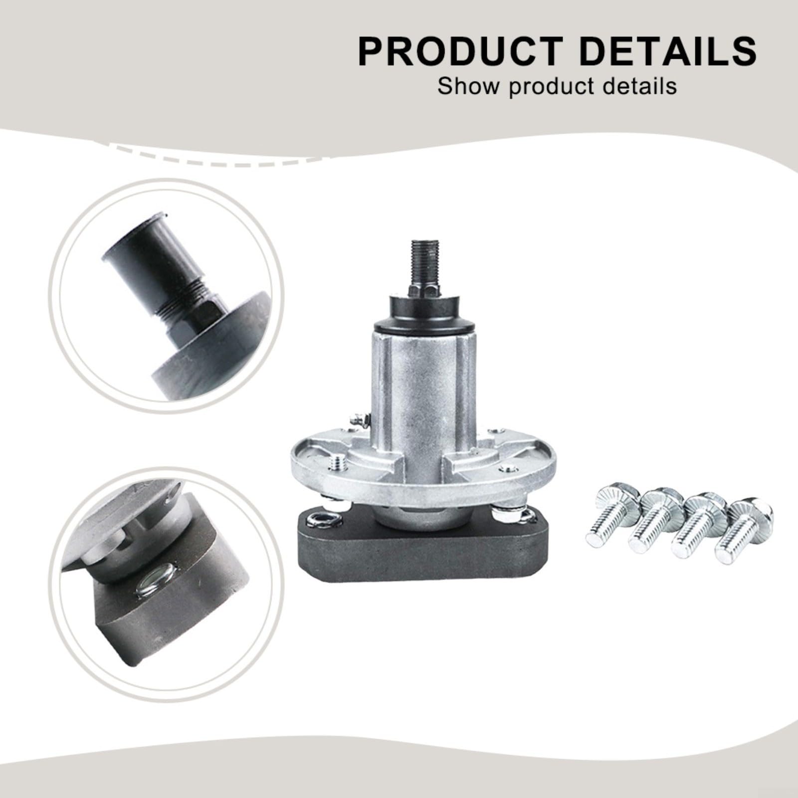 Conjunto de husillo de cortacésped para GY20050 GY20785, se adapta a SCOTTS L100 L110 L120 L130, pieza de repuesto de cubierta de 42 pulgadas 48 pulgadas para mantenimiento de tractor de jardín
