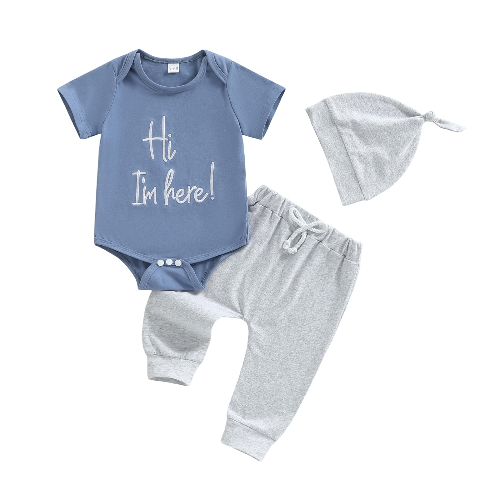 Newborn Infant Baby Boy Outfit Romper Bodysuit Dinosaur Baby Boy Clothes 0 3 6 9 Months Gift Sets