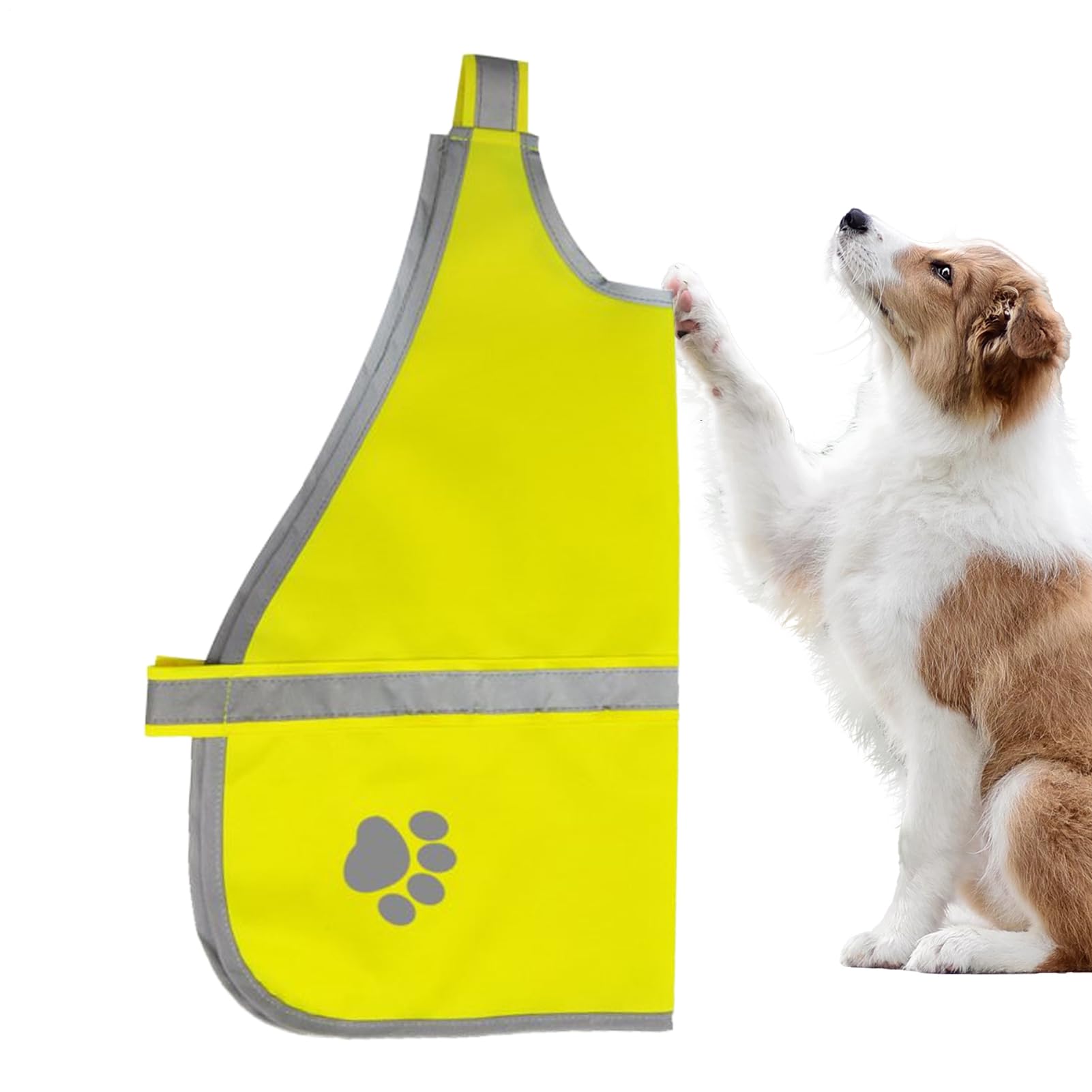 Reflective Vest for Dogs,Fluorescent Dog Vest | Adjustable Waterproof Pet Service Apparel Hiking Gear for Large Medium Small Breeds Puppy