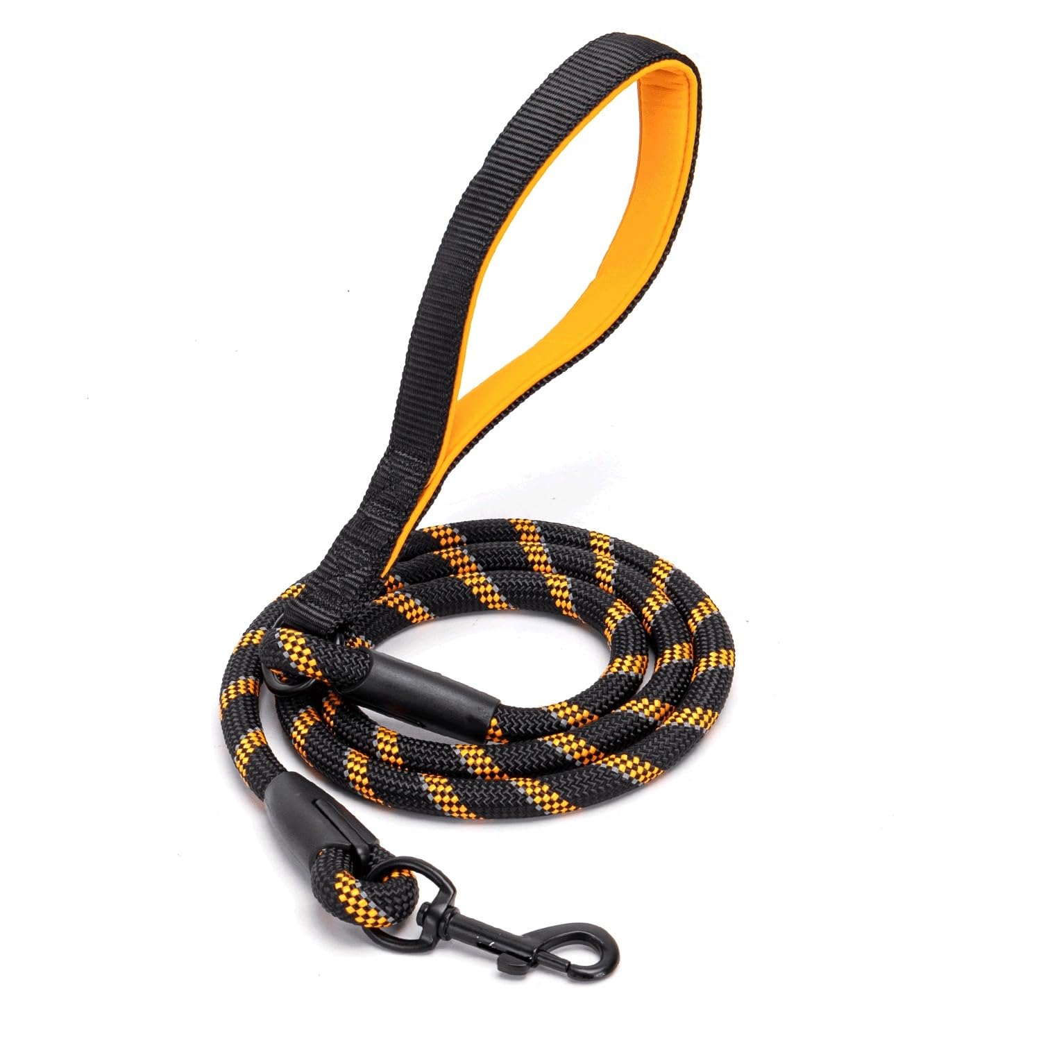 Patapalooza Reflective Round Rope Leash, Durable and Lightweight; Ideal for Night Walks and Pet Safety.