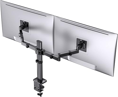 Miniatura 6 de ErGear Escritorio eléctrico de pie ajustable en altura Soporte de escritorio para monitor doble