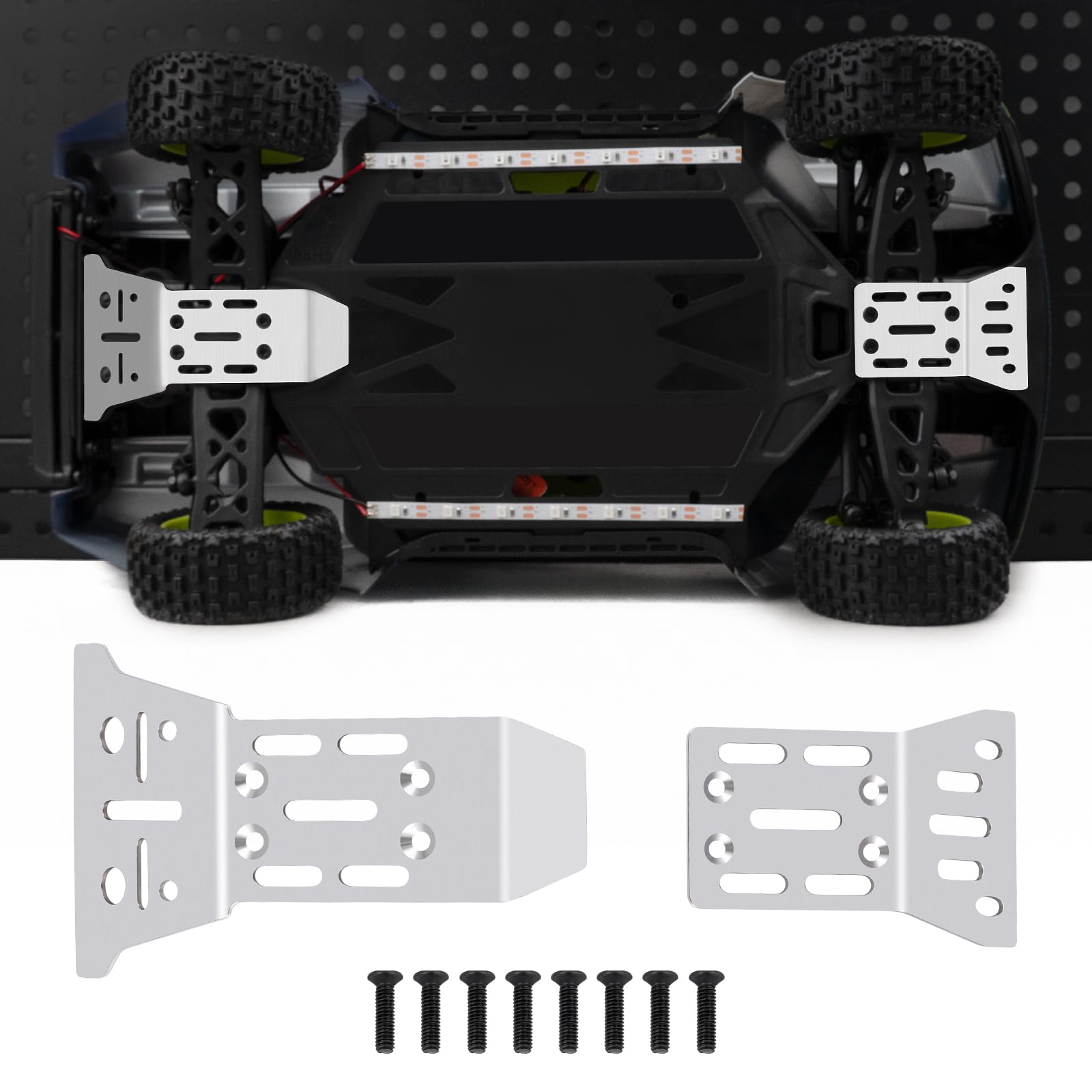 Amazon.com: BRKRC RC Chassis Armor Guard Plate, Stainless Steel