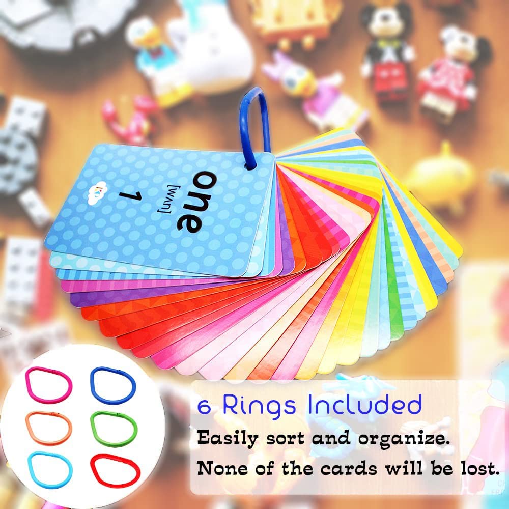 Amazon.com: 262 Pcs Toddler Flash Cards Set,6 in 1 Set Sight Words