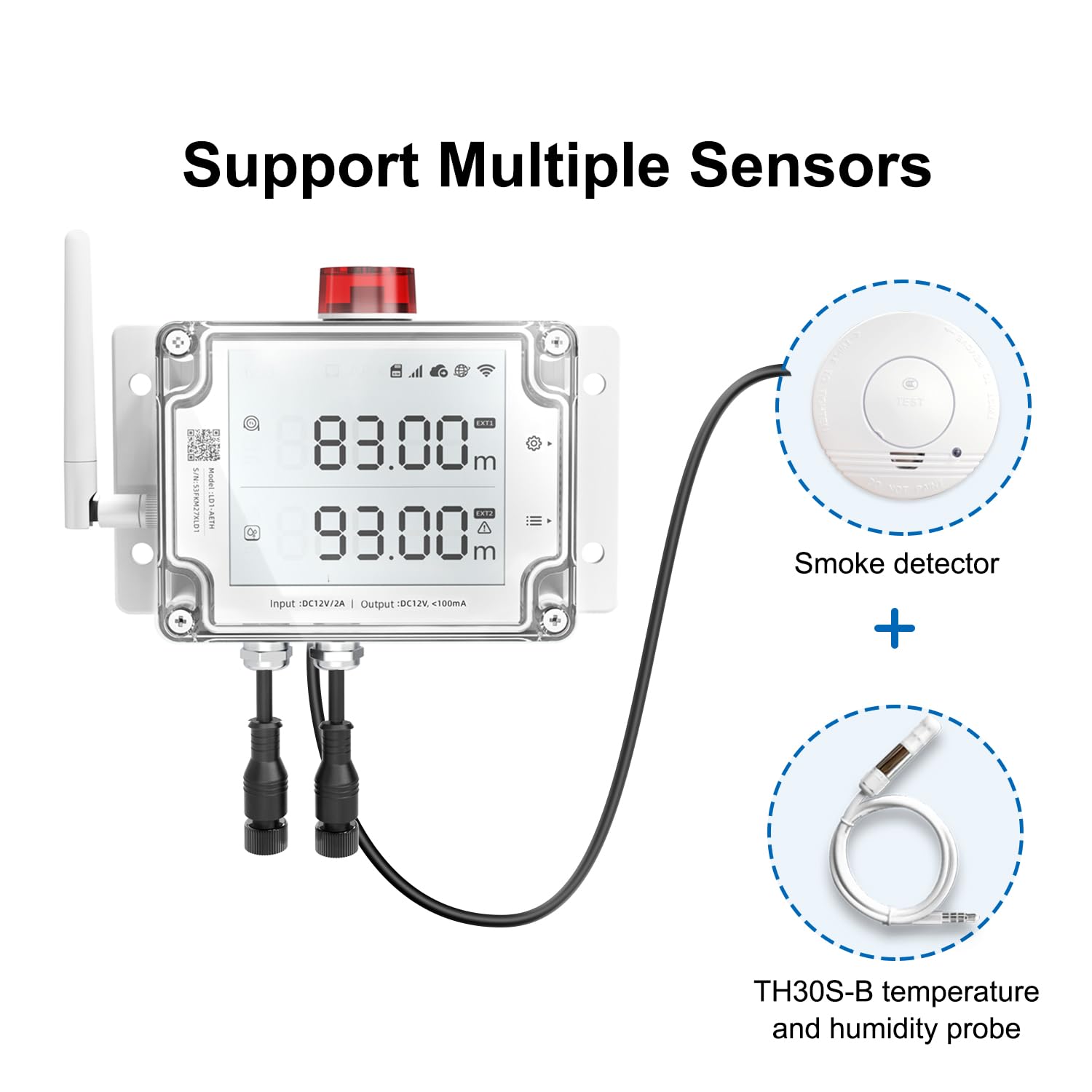 UbiBot Detector de Fugas de Agua WiFi y Ethernet, alertas de Fugas y Goteo, supervisión y Control de Fugas 24/7, visualización de la ubicación de la Fuga en Tiempo Real
