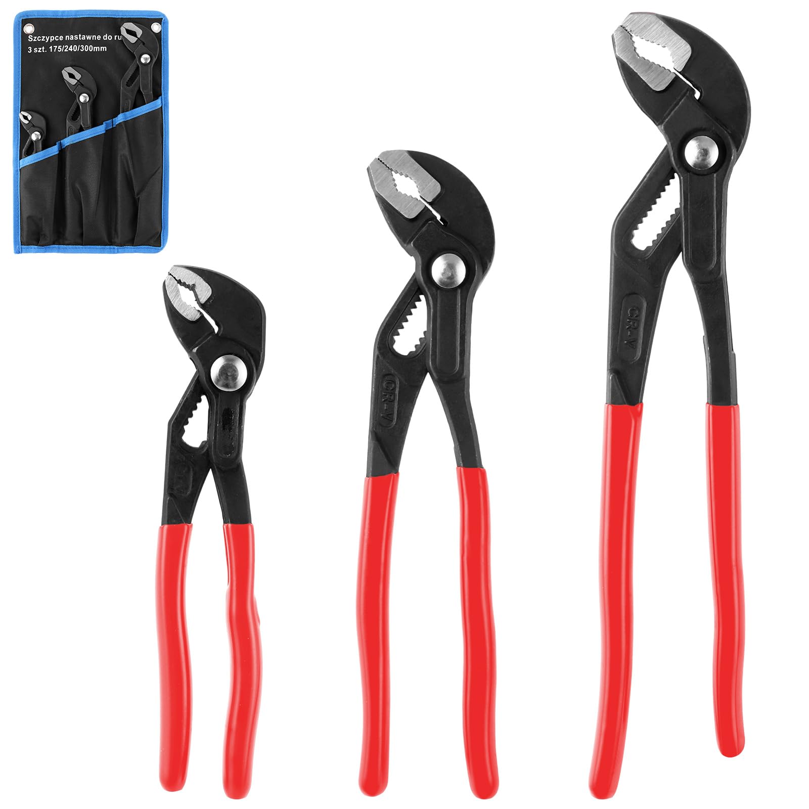 JMIATRY 3 piezas pico loro 180 mm/250 mm/310 mm, pico de loro, llave pico loro para Tubos y Tuercas