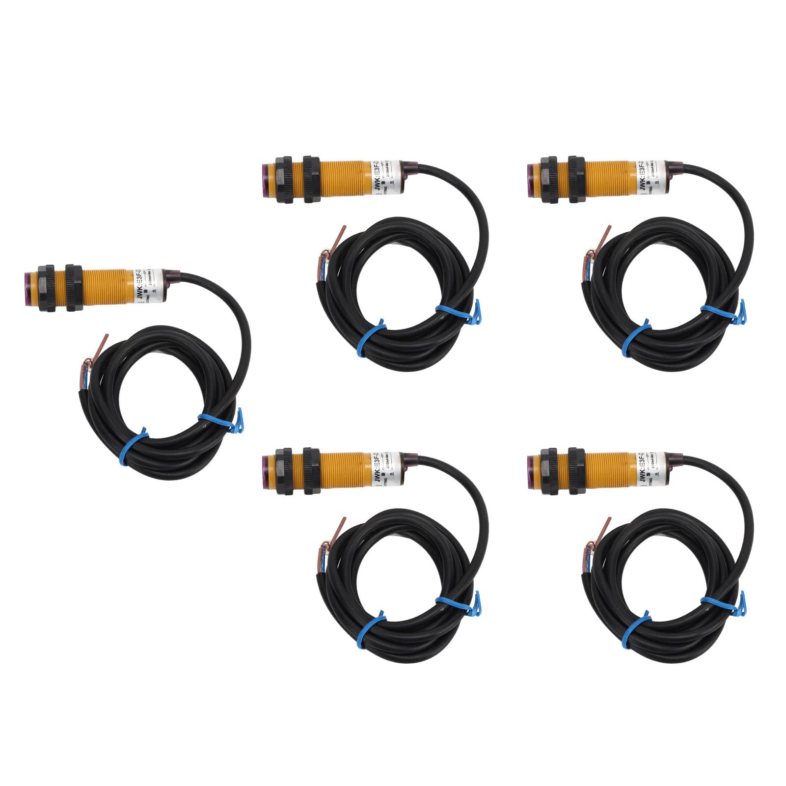 Duokon Sensor Fotoeléctrico, Módulo de Sensor de Evitación de Obstáculos por Infrarrojos ABS AC90-250V 300mA 10-30cm IP54 Normalmente Cerrado para Líneas de Montaje de Robots Conteo Automático