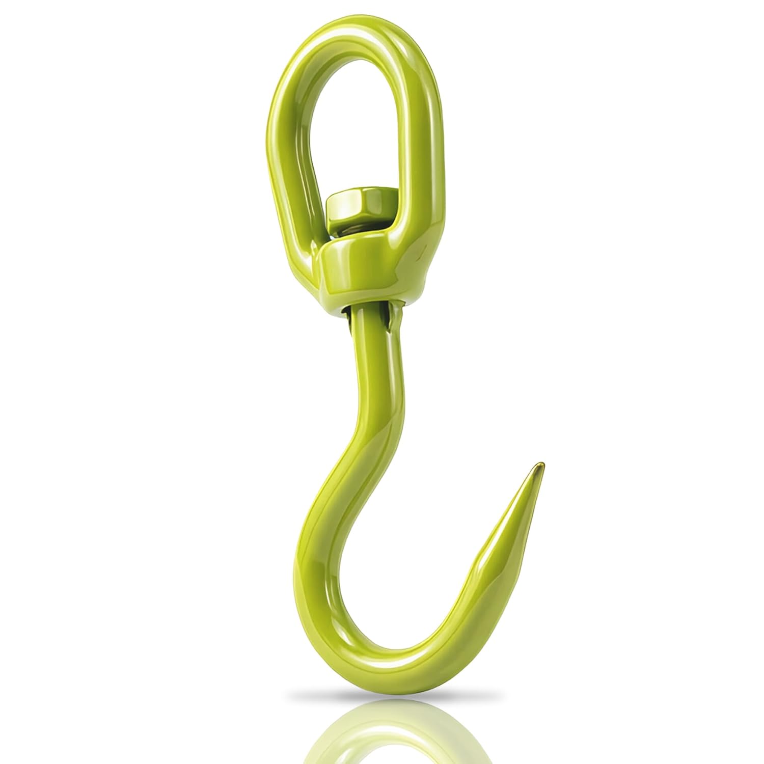 1100 lb Heavy Duty Swivel Anchor Hook, Forged Steel Rope Hook with 360° Swivel Ring for HVAC Rigging and Lineman Lifting
