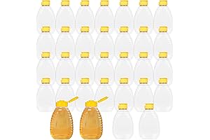 8.8 oz Empty Honey Bottles with Caps for Storing Dispensing