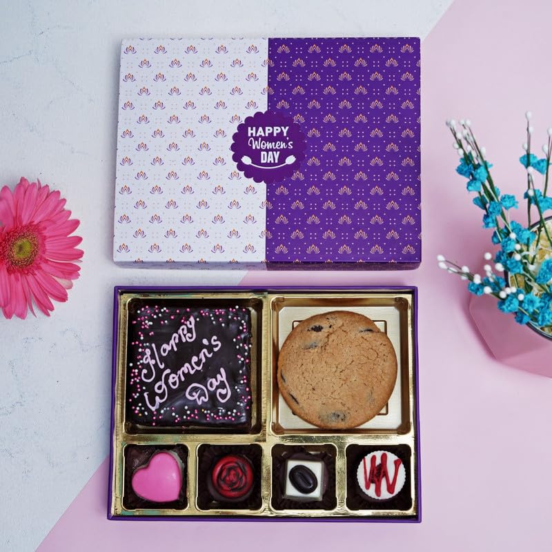 Image of VELVET FINE CHOCOLATES Delightful Chocolate Box| Holi Gift Hamper | Festival Gifting | Holi Gifts For Family & Friends | Birthday, Anniversary Gift'S | Wholesome Corporate Gifting