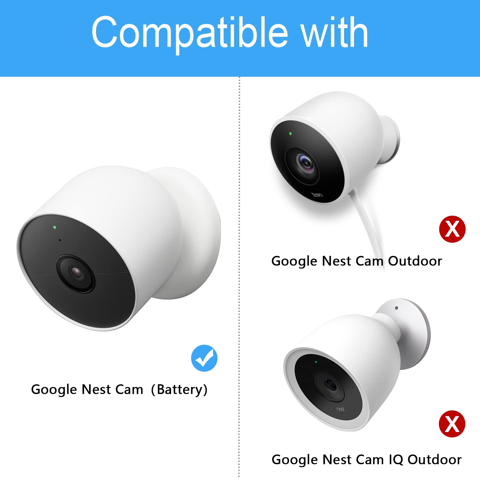 Google Nest Cam GA01317 マグネッマウント無し Google（グーグル） 防犯カメラ Google Nest Cam（屋内、屋外