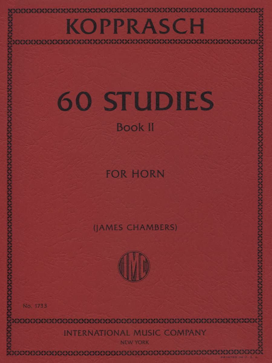 Kopprasch: 60 Studies (Horn) Book 2, Ed. James Chambers