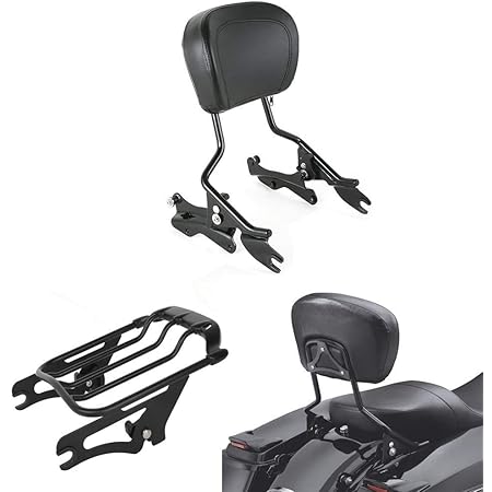 Buy XMT-Moto Backrest Sissy Bar Set WLuggage Rack For Harley Road King - View #9