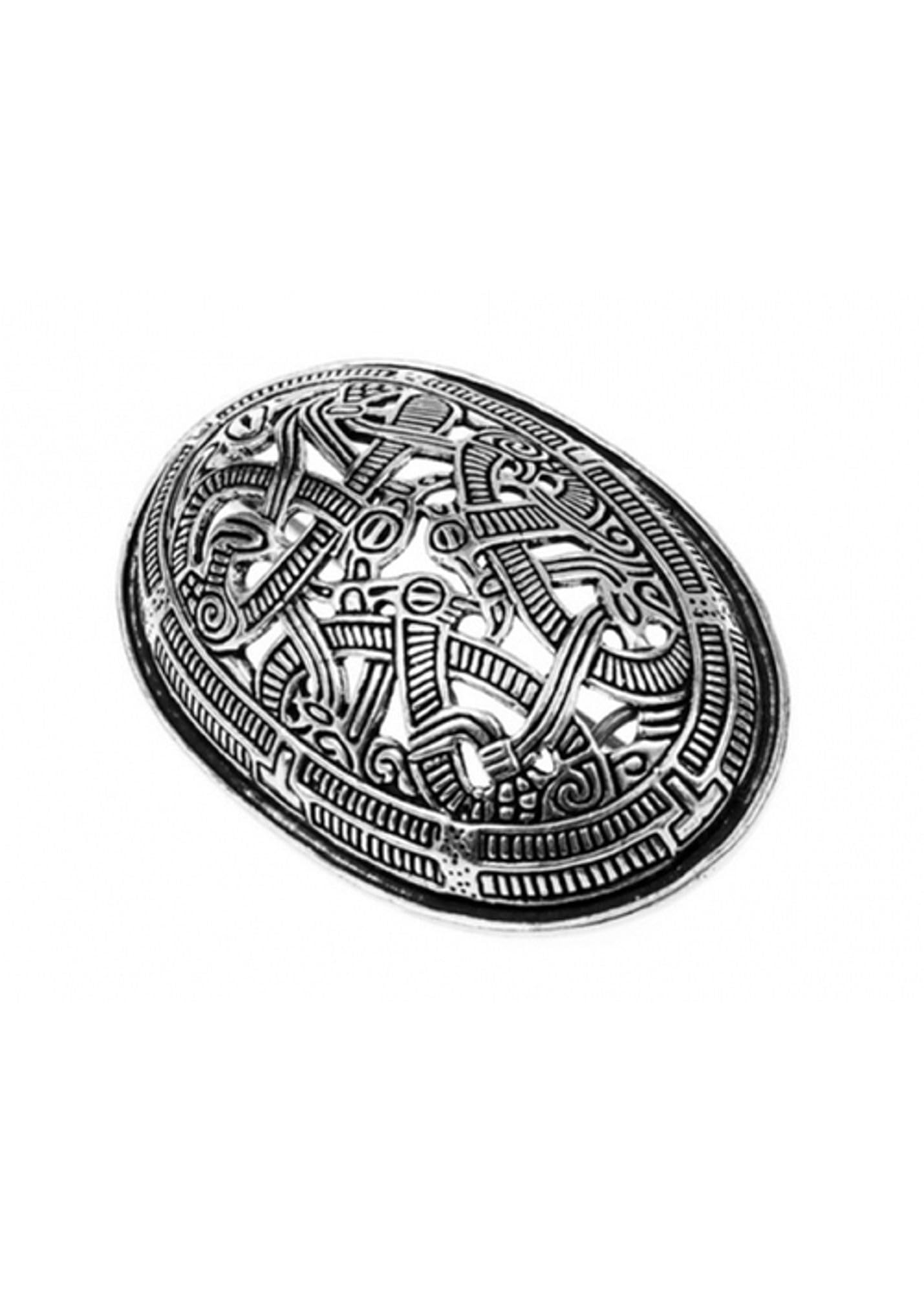 Battle-Merchant Broche vikingo Morberg en estilo jelling, cierre de ropa, broche místico vikingo, joyas de Fibel, varios modelos