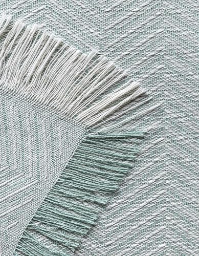 Todocama - Colcha Multiusos Sofa, Manta Foulard, Plaid para Cama, Cubresofa Cubrecama, Jarapas, Fabricado en España, Espiga. (180x260cm, Verde). - imagen 5