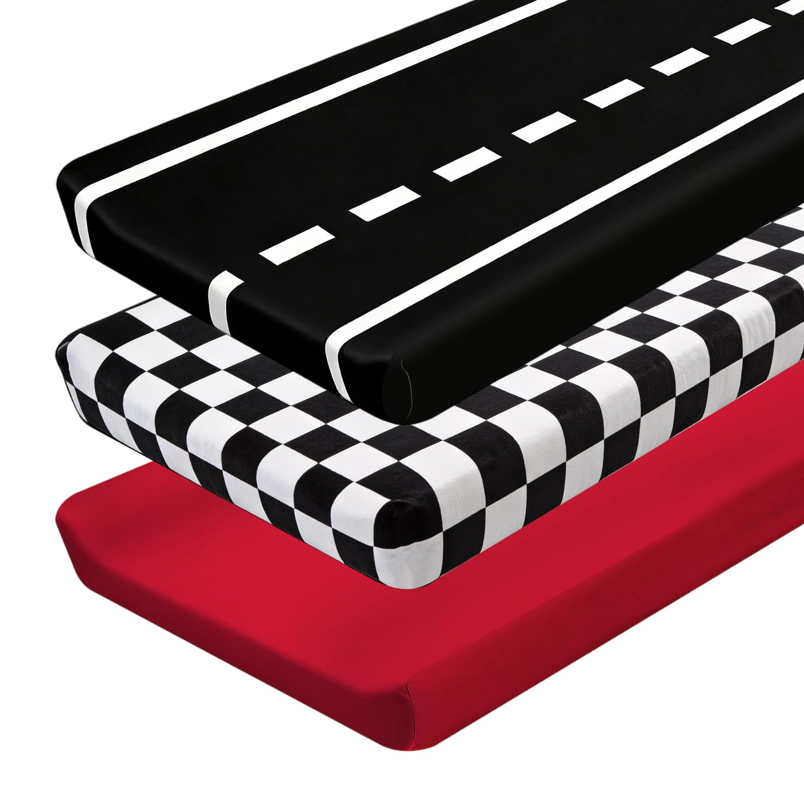 Xihaian 3 Pack Racing Baby Changing Pad Covers - changing table pads and covers | Mubboo