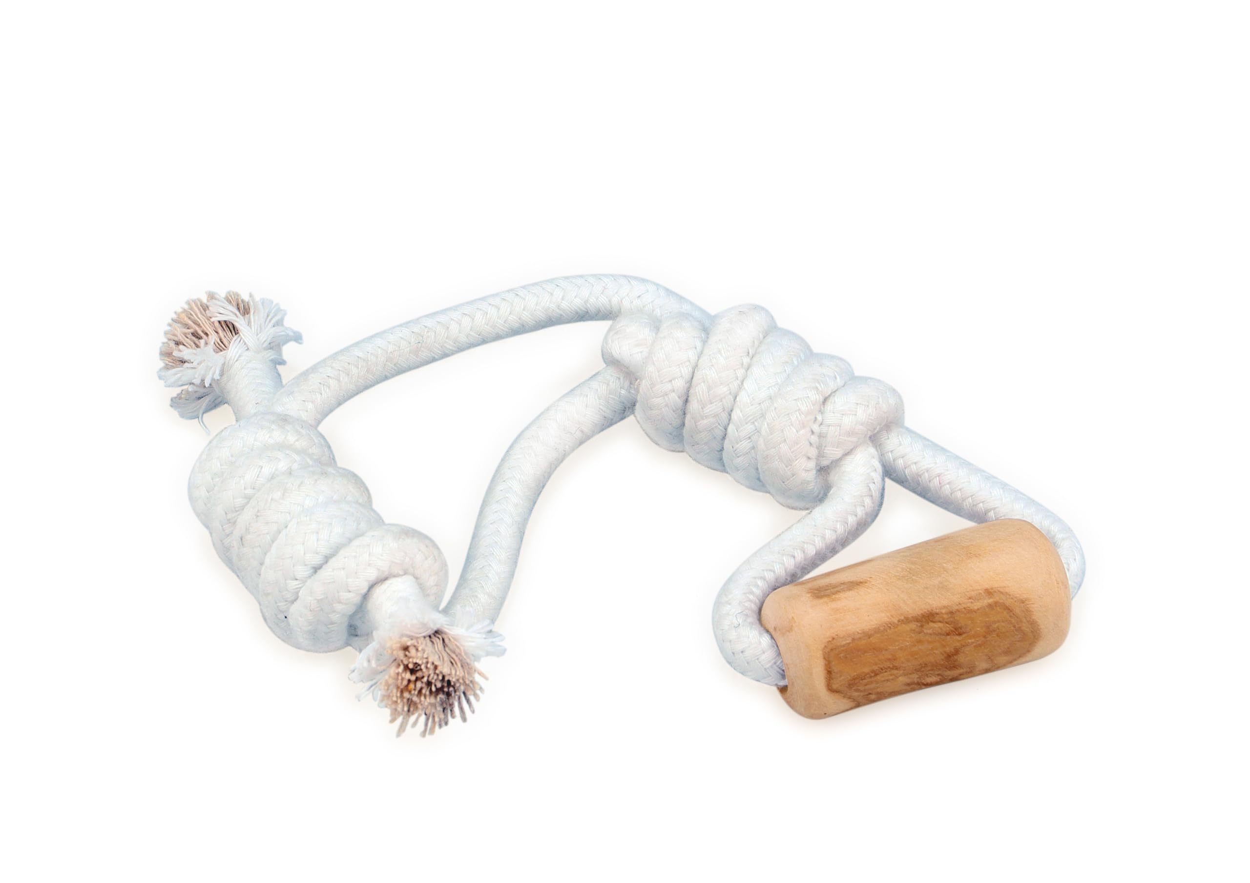 Fuzzl Coffee Stix & Rope Lobber Coffee Wood Chew Throw and Fetch Tough Dog and Puppy Toy, Natural - Image 2