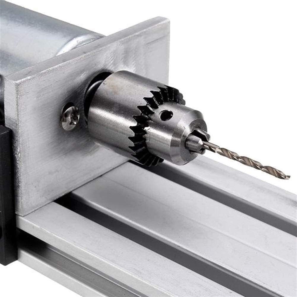Tools Electrical Tools, DC 24V 50W Mini Lathe Machine Woodworking DIY Standard Set with Power Drill Chuck,