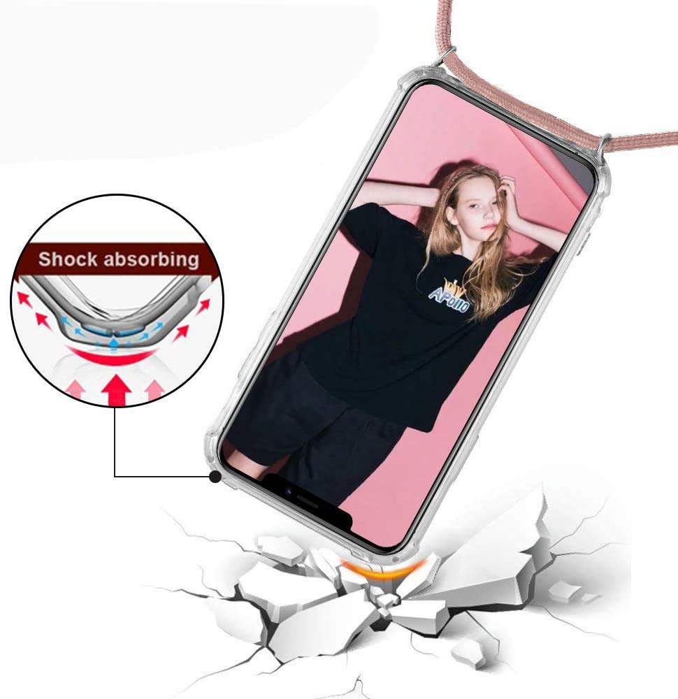 Etui na telefon komórkowy ze smyczką na telefon komórkowy Motorola Moto G84 5G z paskiem - etui na telefon komórkowy ze sznurkiem do zawieszenia, zawieszka na telefon komórkowy, obroża i