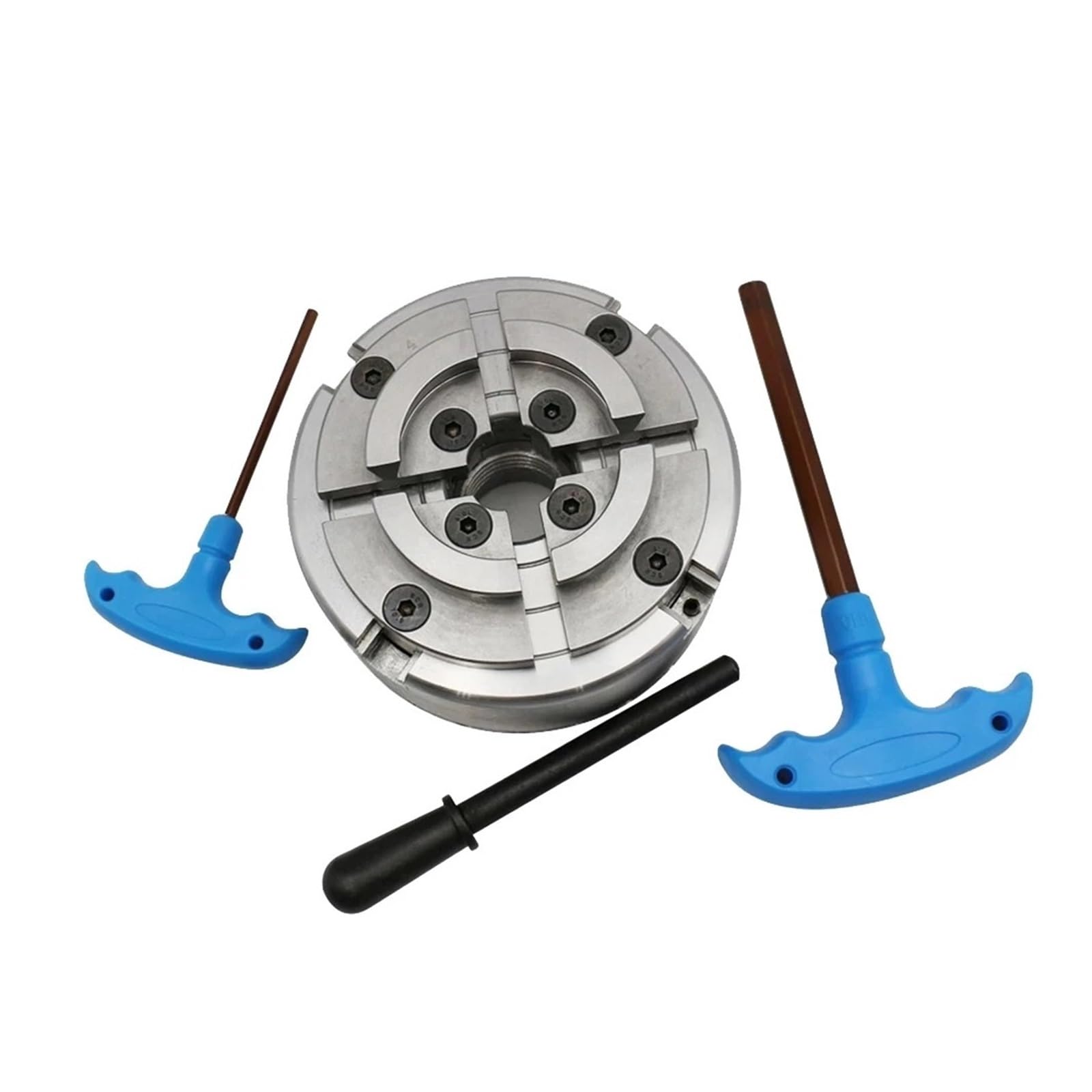 Uchwyt samocentrujący 4-szczękowy do tokarki do drewna Uchwyt do obróbki drewna o wysokiej precyzji 4 cale 100MM Gwint M33*3,5 Mocowanie 8-60MM Wszechstronne zastosowanie