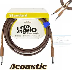 Cabo para Violão Acústico P10 4,57m 15ft Santo Angelo Acoustic Series