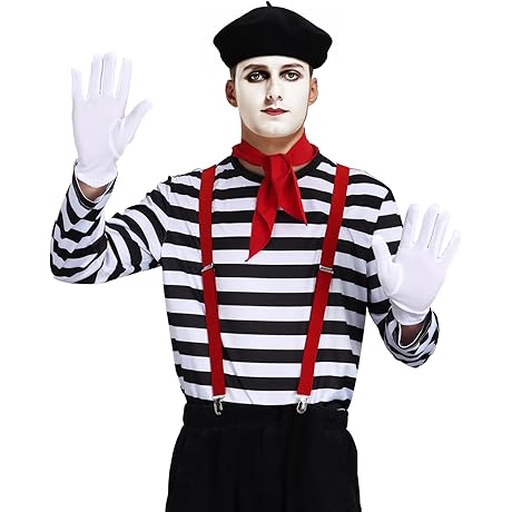 Men's Mime Costume: Unleash the Inner French Artist