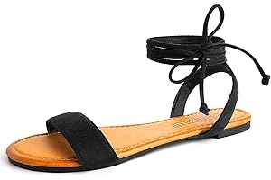 Womens Sandals Dressy Strappy Summer Cute Tie Up Ankle Strap