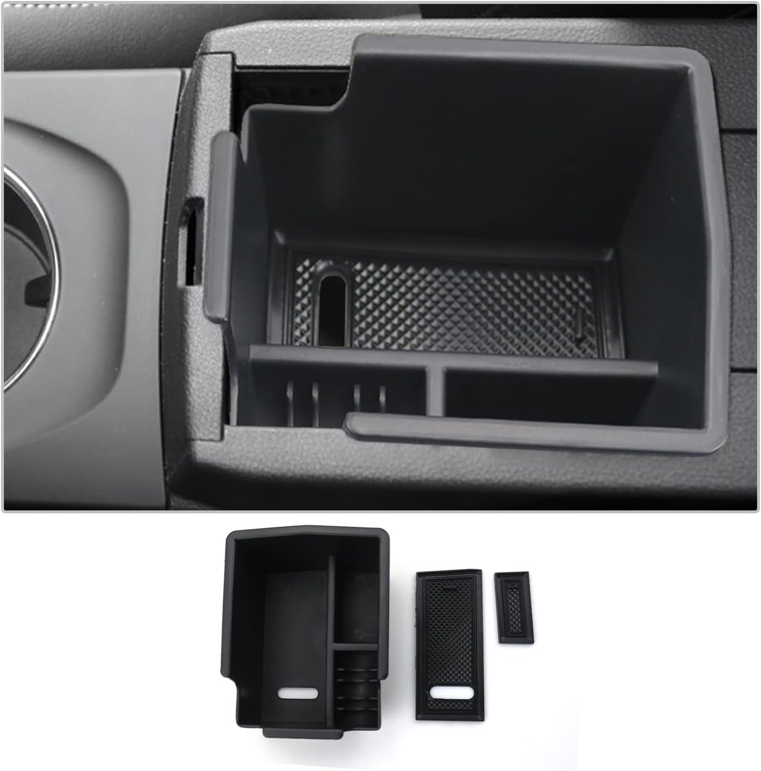 CDEFG Compatible with Renault Arkana 2021-2024 2025 UK Car Centre Console Armrest Collection Tray Car Multifunctional Storage Box Organiser Arkana Accessories (Black)