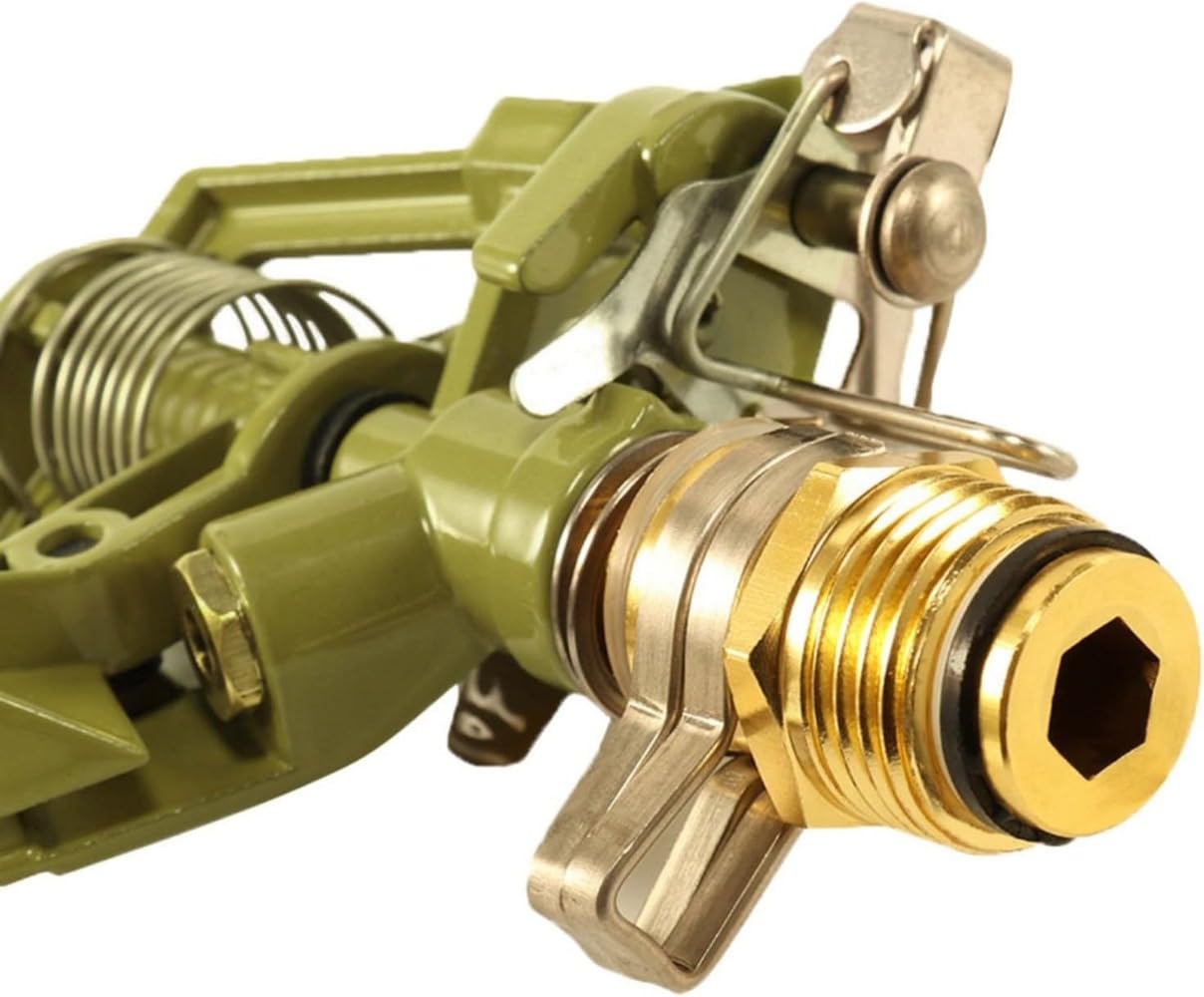 4 x Pulsationssprenger Rasensprenger Impulsprenger Pulsationsregner Professionell Gartensprinkler, Bewässerung großer Flächen bis 530 m², Reichweite, 360°,Für Rasen Blumen Pflanzen,Silber