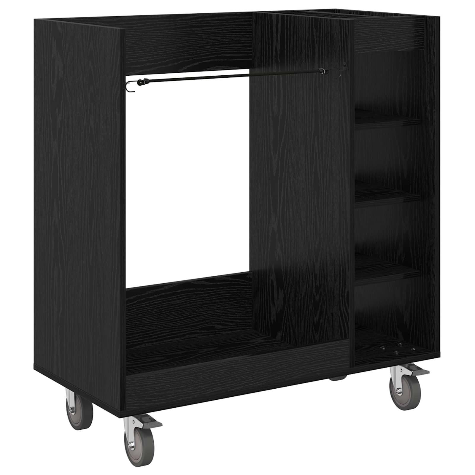 Gecheer Golf-Schrank Schwarz Eichen-Optik, 90 x 45 x 98 cm, Holz, Stauraum für Golfzubehör, für Garage und Wohnraum