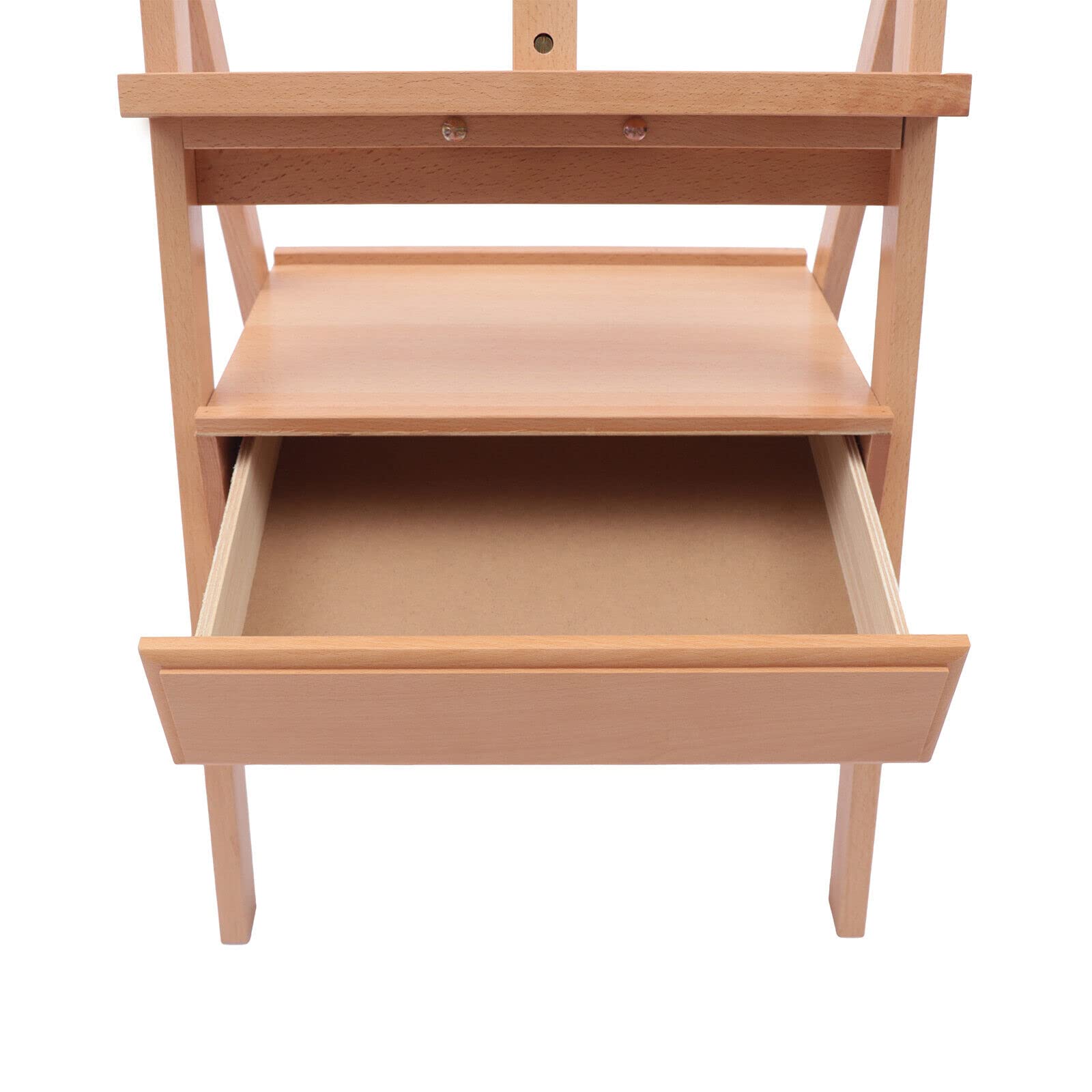 Atelierstaffelei Staffelei, staffeleien Holz Groß Atelierstaffelei staffeleien Dreifuss Stand Höhenverstellbar Feldstaffelei mit Schublade, Holzstaffelei für Kinder und Erwachsene Kiefernholz