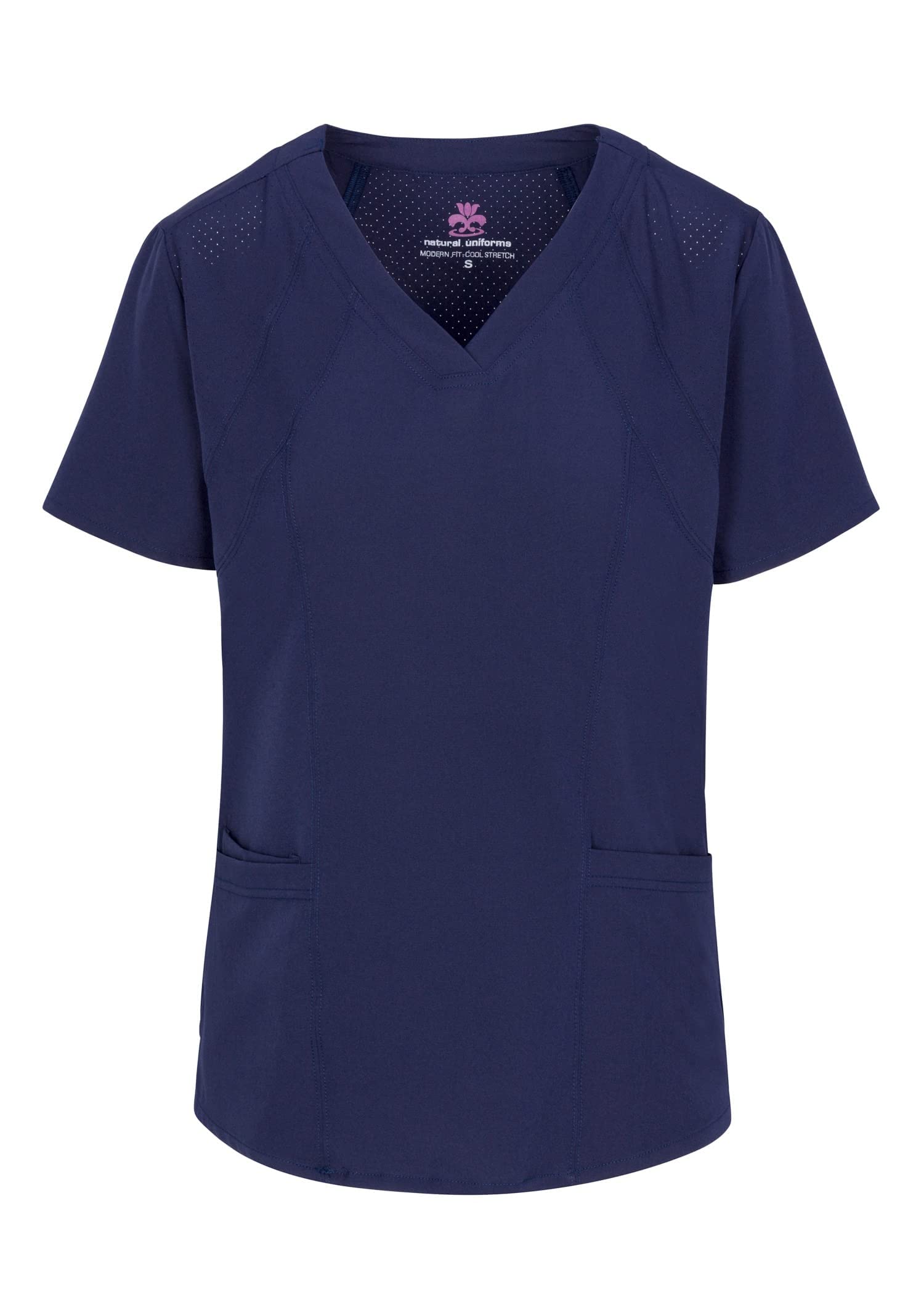 M&M SCRUBS Womens' Cool 4-Way Stretch Jogger Scrub Set (True Navy Blue, 3X-Large)