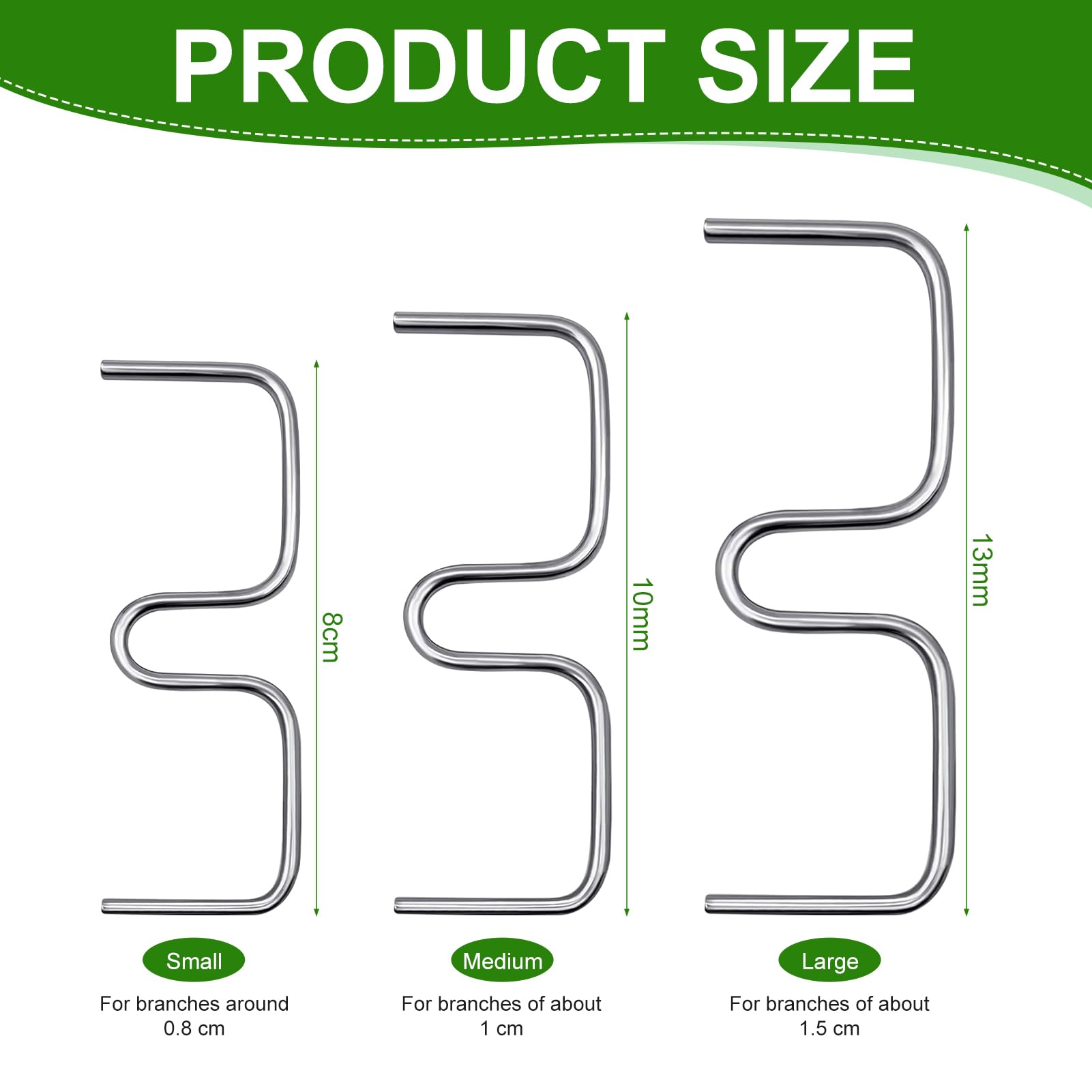 30 Stück Astspreizer Für Obstbäume - M-förmig Aus Edelstahl & ABS