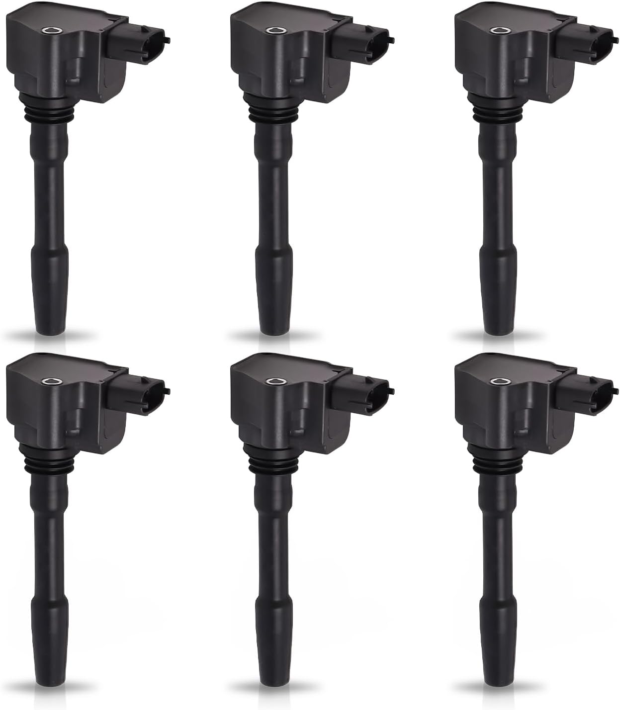 ENA Set of 6 Ignition Coil Pack Compatible with Maserati Ghibli Levante Quattroporte 2014 2015 2016 2017 2018 2019 2020 2021 3.0L V6 Replacement for 288233 77430002 000288233