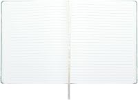 Vista 4 de WORLD TRAVELER Large Lined Journal Notebook - Lay-Flat Hardcover Notebook with 2 Ribbon Bookmarks Hardbound Writing Journal 256 Ruled White & Ivory