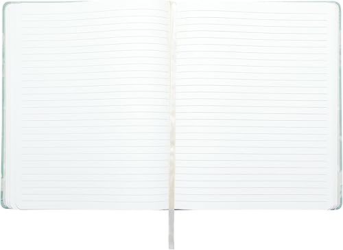 Miniatura 4 de Eccolo - Cuaderno grande de rayas, tapa dura, diario de escritura, 256 páginas rayadas de marfil, marcador de cinta, plano plano, tamaño de