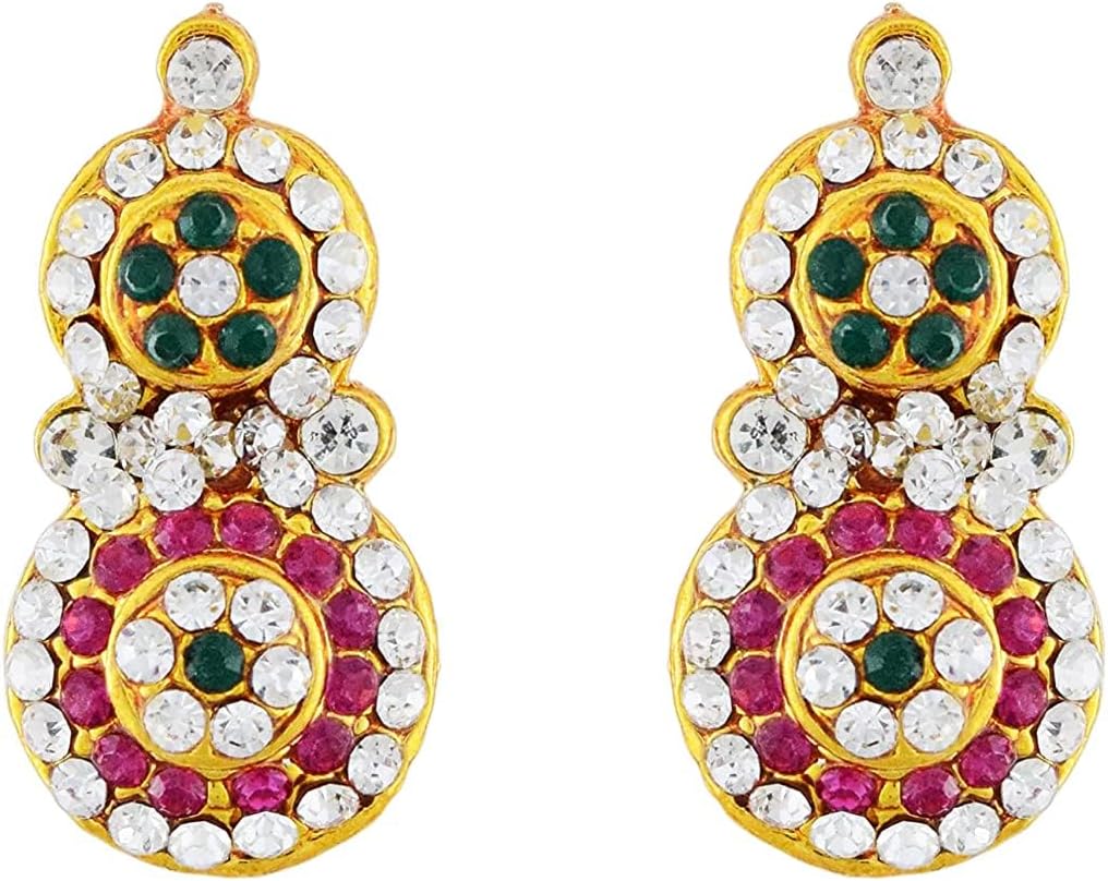 Deity God Jewelley Karna Patkam (Ear Set) For Unisex-Adult, All Gods And Goddess (7827M)