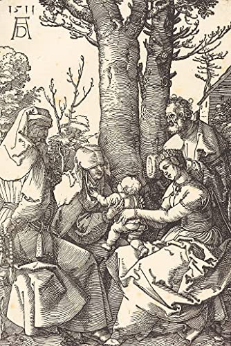 La Sainte Famille Albrecht Dürer poster image impression sur toile décoration salon 60x90cm
