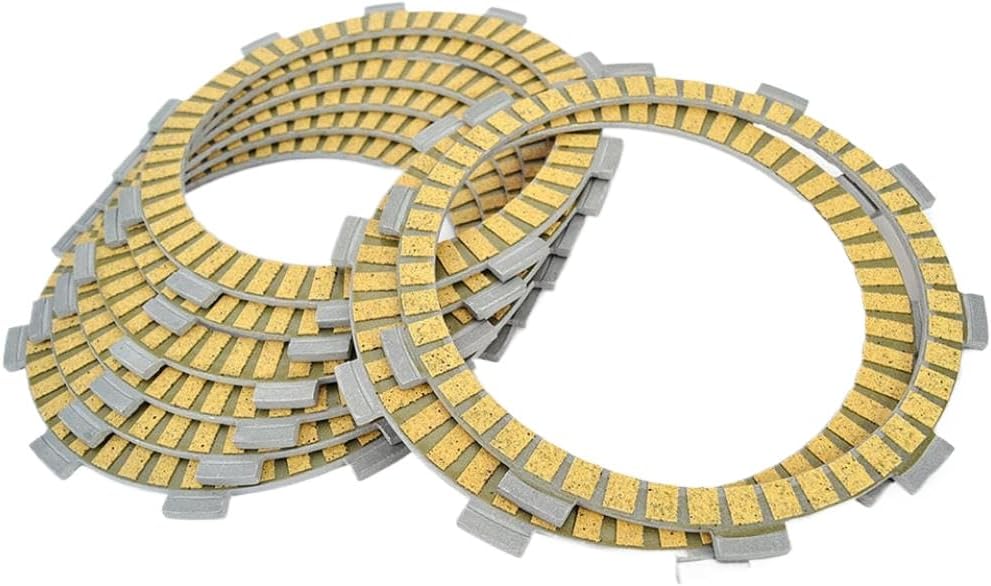 Clutch Friction Disc Plate Kit 8P Set Compatible With Automotive Motorcycle Parts GSR400 GSR600 2006 2007 2008 2009 2010 GSF650 650 GSF650S GSX650