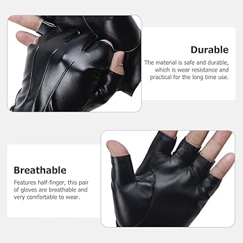 【新品未使用】激レア！フィンガーレス　手袋　ミトン Amazon | [iplusmile] 革手袋 指なし ハーフフィンガー グローブ
