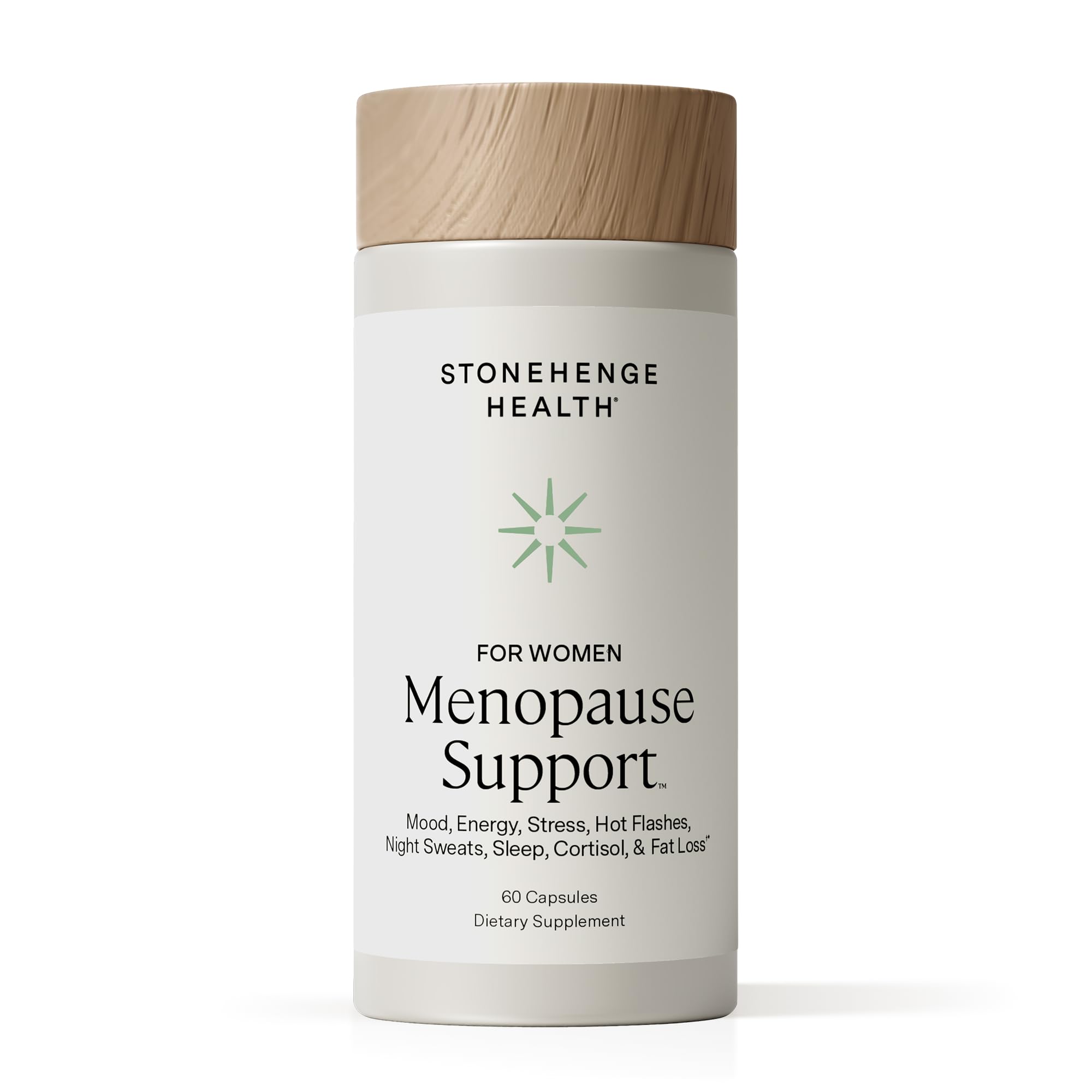 for Women Menopause Support for Peri + Menopause + Post - Mood, Energy, Stress, Hot Flashes, Night Sweats, Sleep & Cortisol, Chromax Chromium, Vitamin D3, KSM-66 Ashwagandha Extract