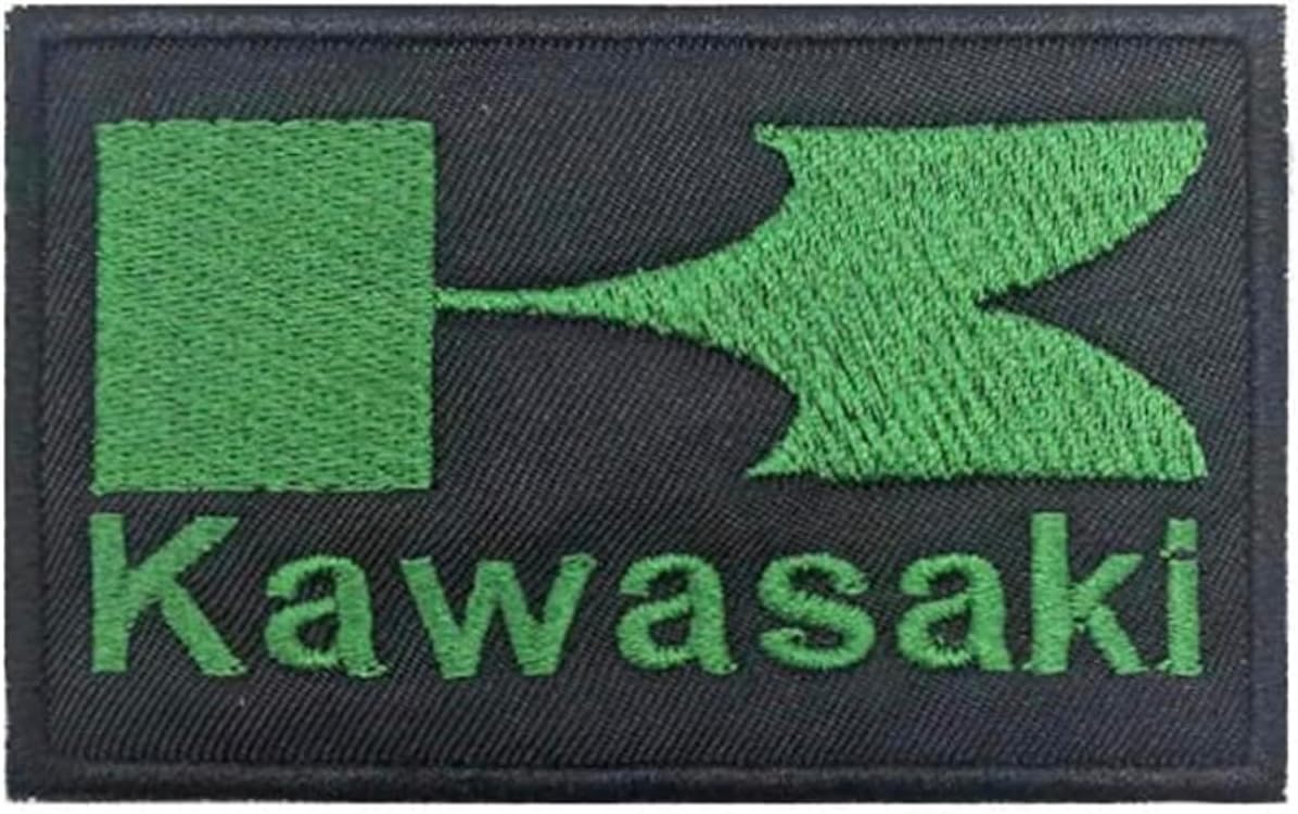 Kawasaki Motorcycles Motorcycle Logo Racing Riding Bike Biker Ride Drive Car Engine 3.15" Iron On Patch for Clothing