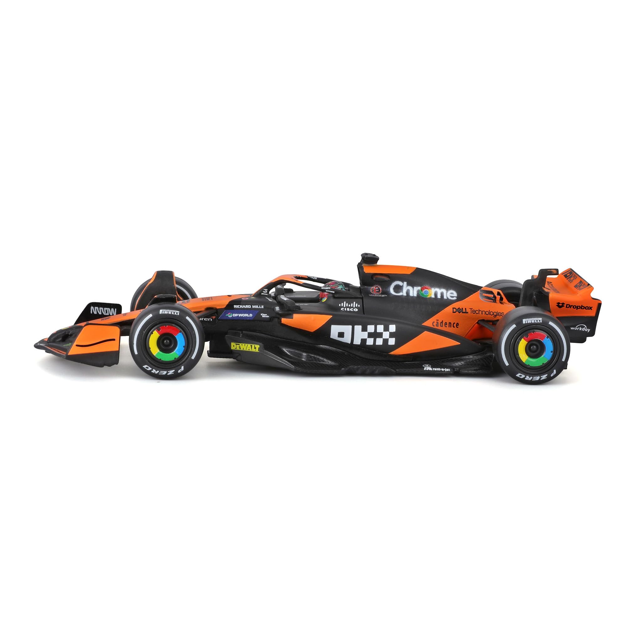 Voiture F1 Lando Norris Bburago F1 McLaren MCL38 #4 Lando Norris Miami GP 2024 – Échelle 1/24 18-28040#4