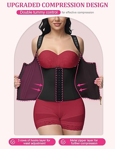 Miniatura 2 de SHAPSHE - Moldeador de cintura para mujer, cinturón deportivo reductor con control de abdomen, faja corporal de entrenamiento con tirantes