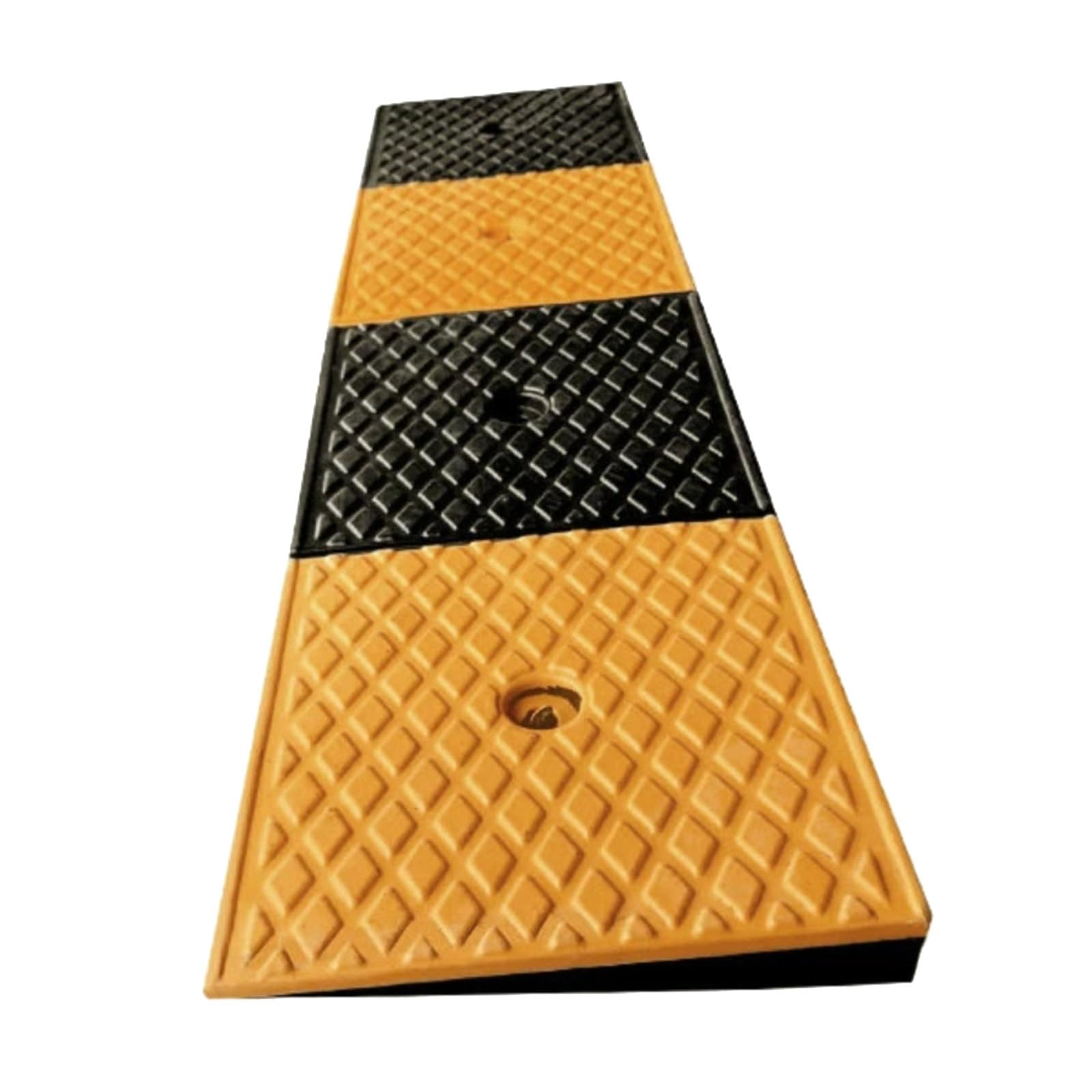 YAEGER Rampa de Umbral de Goma 1 Uds Rampa de Acceso PortáTiles para Calzada Muelle Carga Acera Camión Rampa de TransicióN Antideslizante(3cm/1.2" Rise High)
