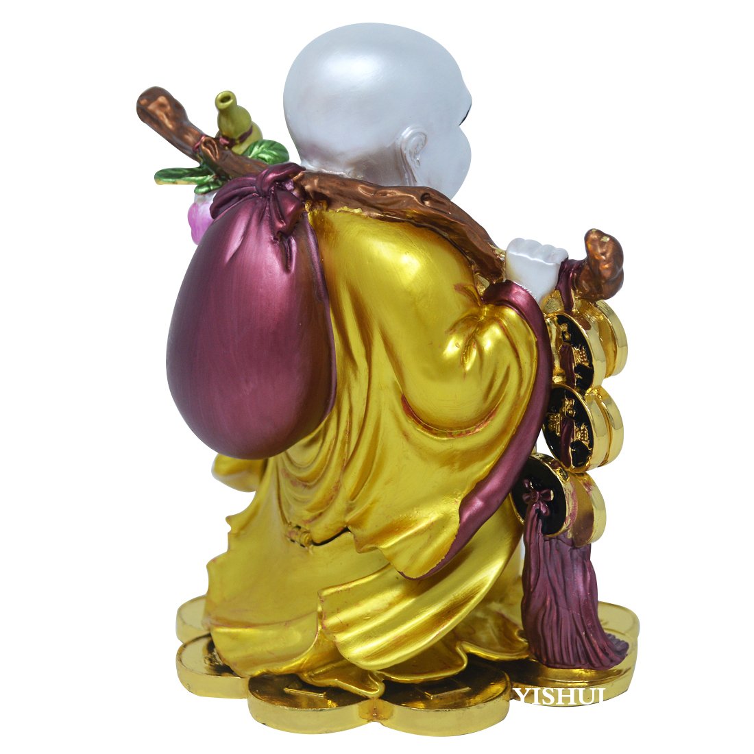 Amazon.co.jp: 風水グッズ 金運祈願 立布袋 布袋様 置物 七福神 布袋  